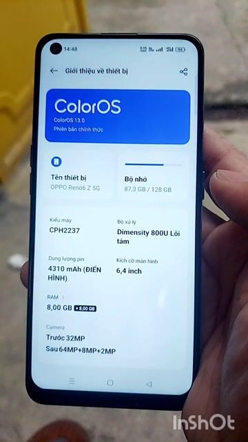 OPPO Reno 6Z 5G 128GB Xanh ngọc. Mua bán Điện thoại tại Quận Gò Vấp Tp Hồ Chí Minh được đăng bởi Mr Trung 130429 hình 1