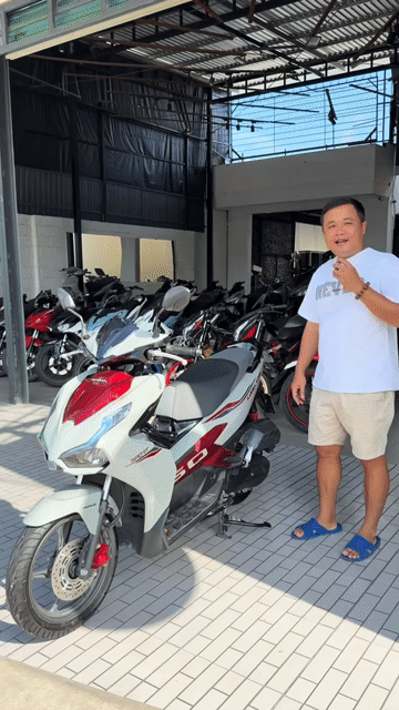 AB 160 abs 2024 xám xi măng như mới.. Mua bán Xe máy tại Quận Ô Môn Cần Thơ được đăng bởi Trần Tùng hình 1