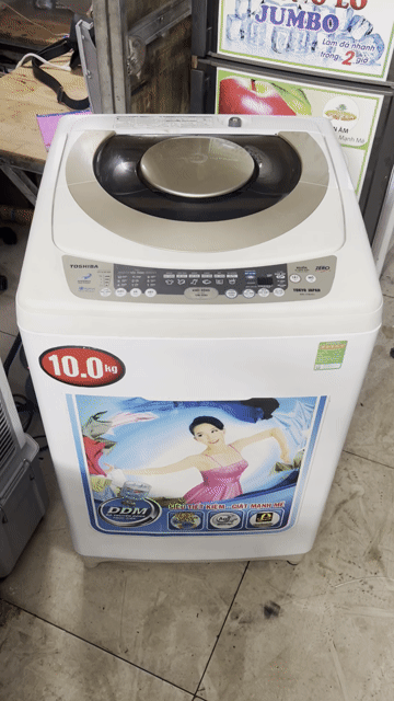 Máy giặt Toshiba 10kg Trắng tiết kiệm điện 1tr900. Mua bán Máy giặt tại Quận 7 Tp Hồ Chí Minh được đăng bởi TH Điện lạnh giá rẻ siêu rẻ HCM hình 1