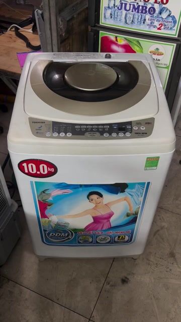 Máy giặt Toshiba 10kg Trắng tiết kiệm điện 1tr900. Mua bán Máy giặt tại Quận 7 Tp Hồ Chí Minh được đăng bởi TH Điện lạnh giá rẻ siêu rẻ HCM hình 1