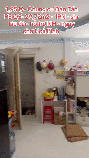 Mua bán Căn hộ Chung cư Quận 5 Tp Hồ Chí Minh diện tích 29.7199 m² giá 1,95 tỷ