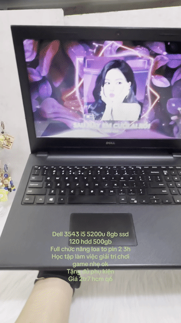Dell 3543 i5 5200u 8GB/120GB Đen. Mua bán Laptop tại Quận 6 Tp Hồ Chí Minh được đăng bởi Máy Tính Bảo Ngọc hình 1
