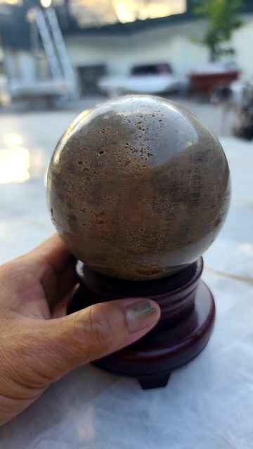 Bi cầu phong thủy Gỗ hóa thạch. Mua bán Cây cảnh, đồ trang trí tại Huyện Long Điền Bà Rịa - Vũng Tàu được đăng bởi Nhị Thiên Vương Tú hình 1