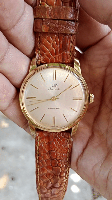 Đồng hồ Lip Geneve Thụy Sĩ Bọc vàng Automatic. Mua bán Đồng hồ tại Quận Ngũ Hành Sơn Đà Nẵng được đăng bởi HẢI VIỆT AUDIO hình 1