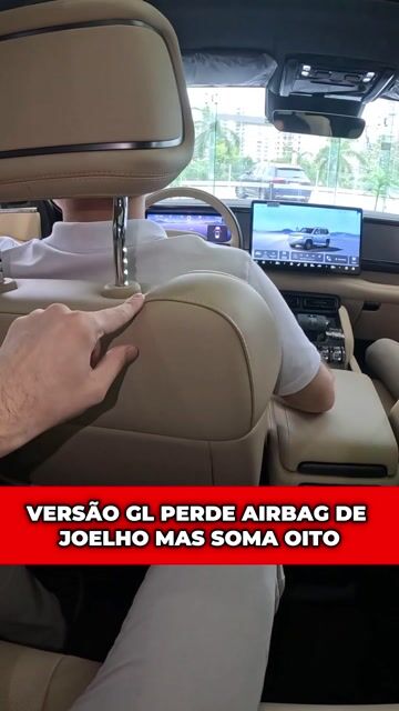 Versão GL perde airbag de joelho mas soma oito