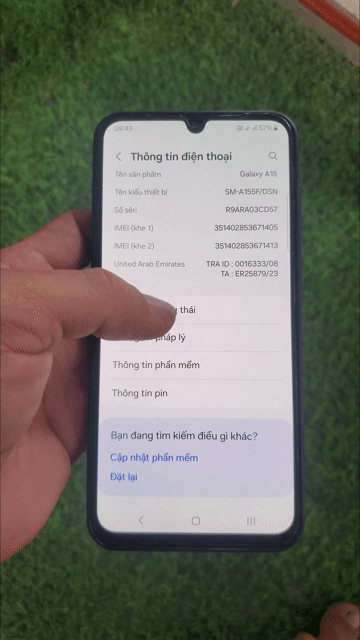 Samsung A15 Đen. Mua bán Điện thoại tại Huyện Vũng Liêm Vĩnh Long được đăng bởi Thần Đèn hình 1