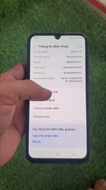 Samsung A15 Đen. Mua bán Điện thoại tại Huyện Vũng Liêm Vĩnh Long được đăng bởi Thần Đèn hình 1