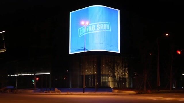 Blue Whale Anamorphic Display Ad