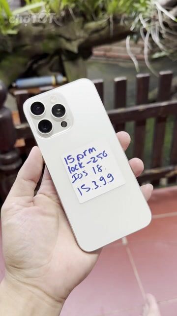 15 Pro Max 256GB Trắng 99% lock - góp - giao lưu. Mua bán Điện thoại tại Quận Gò Vấp Tp Hồ Chí Minh được đăng bởi Quảng Phạm Mua Iphone Lock và QT  HCM hình 1