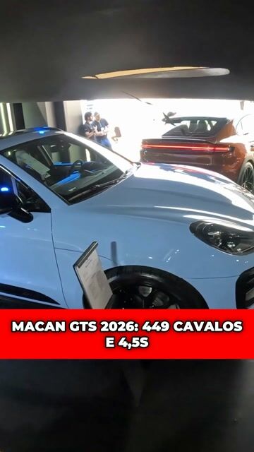 MACAN GTS 2026: 449 CAVALOS E 4,5S