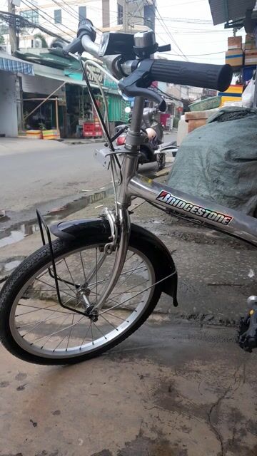 Xe đạp gấp Bridgestone khung nhôm đùm 3 số. Mua bán Xe đạp tại Quận Bình Tân Tp Hồ Chí Minh được đăng bởi Thang hình 1