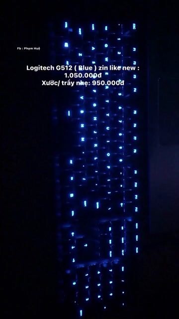Bàn phím cơ Logitech G512 GX RGB Đen. Mua bán Phụ kiện (Màn hình, Chuột...) tại Quận 8 Tp Hồ Chí Minh được đăng bởi Phạm Thị Huệ hình 1