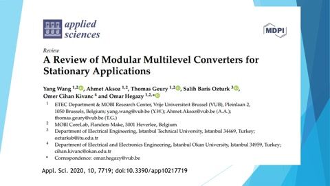 Topologies of Modular Multilevel Converters