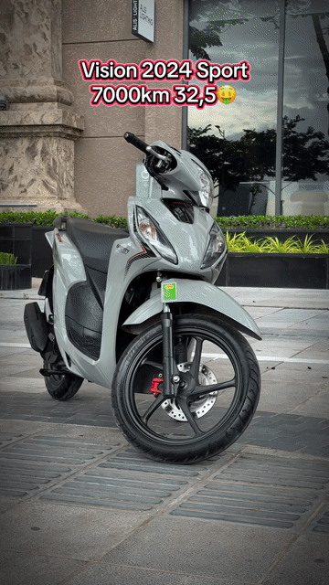 Honda Vision Sport 2024 Xám Xi Măng Thể Thao. Mua bán Xe máy tại Quận Ba Đình Hà Nội được đăng bởi Xe Máy Nam Thi hình 1