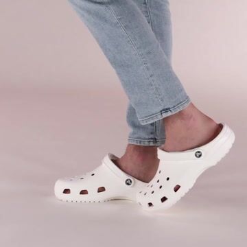 Crocs Classic Clog - White video thumbnail