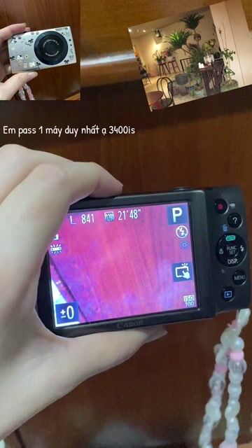 Máy ảnh Canon 3400is Bạc. Mua bán Máy ảnh, Máy quay tại Huyện Châu Thành Tiền Giang được đăng bởi Heun hình 1