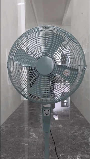 Quạt đứng Kim loại Retro Xanh ghi Nhật Bản. Mua bán Quạt tại Thị xã Tân Châu An Giang được đăng bởi kim phụng chuyên hàng nhật  hình 1