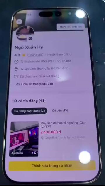 Apple iPhone 16 Pro 256GB Vàng LL/A. Mua bán Điện thoại tại Quận Bình Thạnh Tp Hồ Chí Minh được đăng bởi Ngô Xuân Hy  hình 1