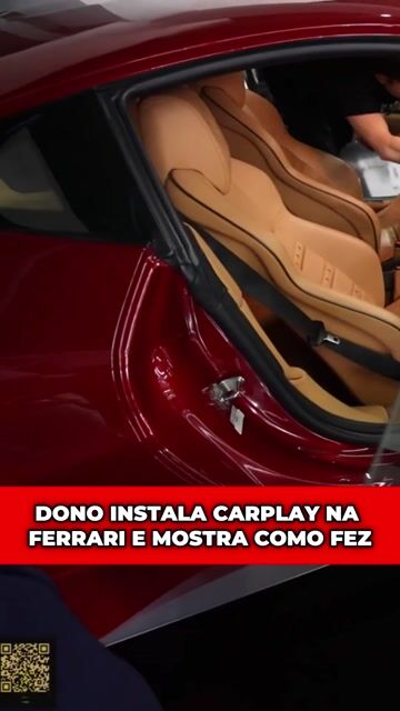 CELSO INSTALA CARPLAY NA FERRARI E MOSTRA COMO FEZ #etnrlz #tcar #acf