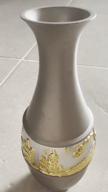 Bình hoa trưng bày Malaysia Xám 13cm. Mua bán Cây cảnh, đồ trang trí tại Quận 1 Tp Hồ Chí Minh được đăng bởi Nguyễn Thị Bảo Hân hình 1