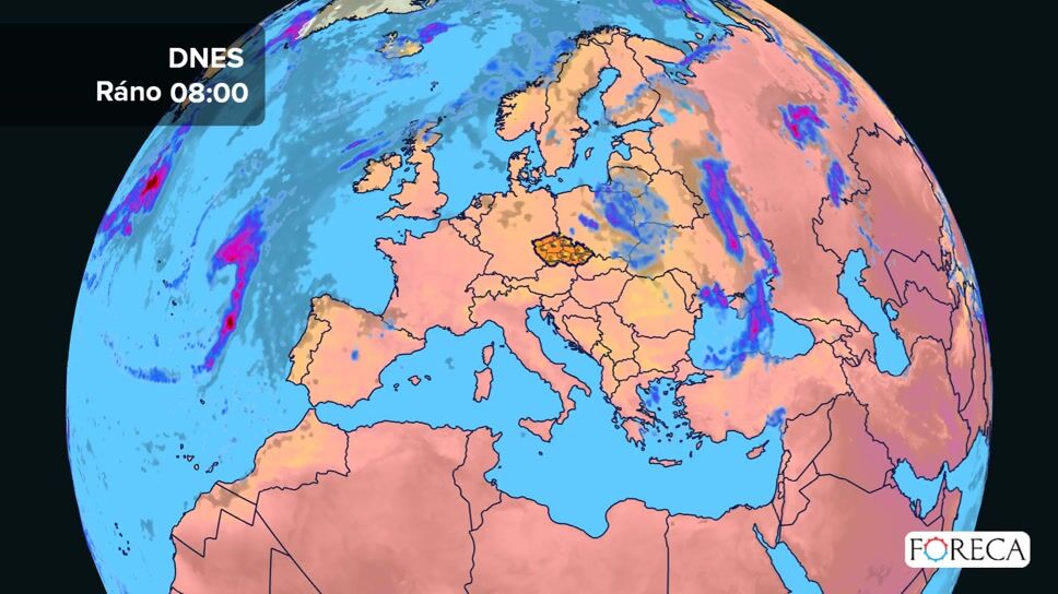 Předpověď počasí pro Českou republiku
