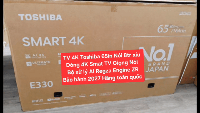 TV 4K Toshiba 65E330 65in Giọng Nói Bảo Hành 2027. Mua bán Tivi, Âm thanh tại Quận 8 Tp Hồ Chí Minh được đăng bởi Nguyen nguyen hình 1