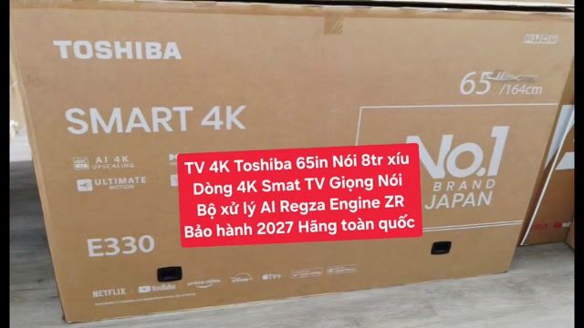 TV 4K Toshiba 65E330 65in Giọng Nói Bảo Hành 2027. Mua bán Tivi, Âm thanh tại Quận 8 Tp Hồ Chí Minh được đăng bởi Nguyen nguyen hình 1