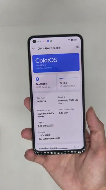 OPPO Reno8 5G Dimensity 1300 8/128, có ship. Mua bán Điện thoại tại Quận Thanh Xuân Hà Nội được đăng bởi Đỗ Mạnh Nhuận hình 1