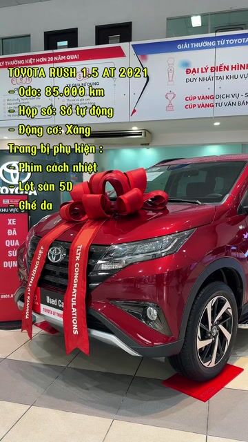 Toyota Rush 2021 số tự động, xe gia đình. Mua bán Ô tô tại Quận Tân Bình Tp Hồ Chí Minh được đăng bởi TOYOTA LÝ THƯỜNG KIỆT hình 1