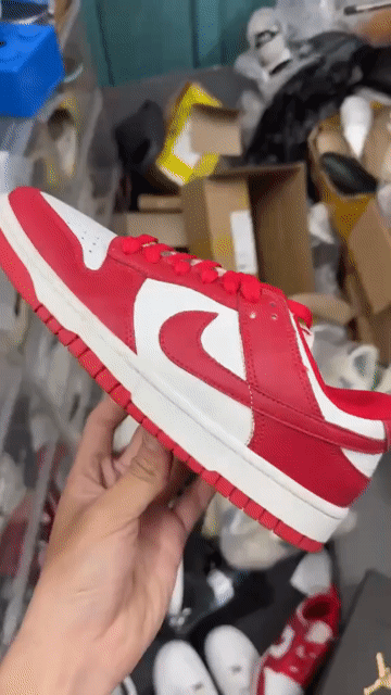 Giày thể thao Nike Dunk Low Đỏ trắng. Mua bán Giày dép tại Thành phố Bến Tre Bến Tre được đăng bởi Bắp Store hình 1