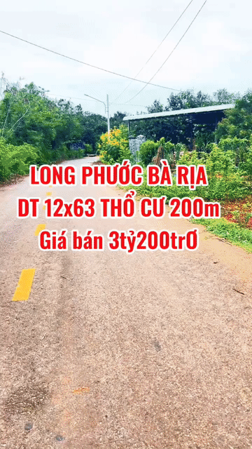 Mua bán Đất Thành phố Bà Rịa Bà Rịa - Vũng Tàu diện tích 653 m² giá 3,2 tỷ
