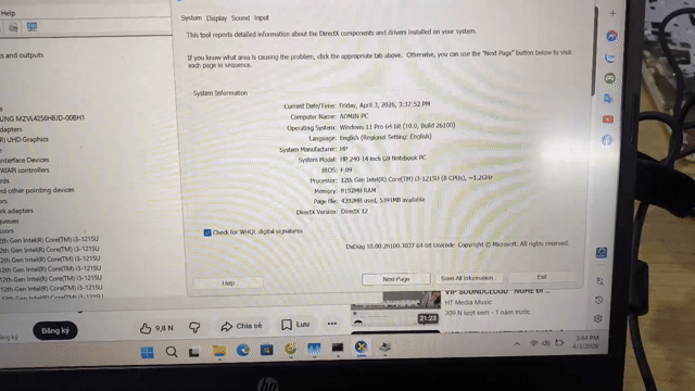 HP 240 G9 i3-1215U 14 inch 8GB/256GB. Mua bán Laptop tại Quận Đống Đa Hà Nội được đăng bởi thắng mobile mua bán điện thoại hình 1
