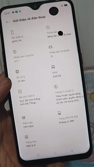 Oppo F9 64GB Đỏ. Mua bán Điện thoại tại Thành phố Thủ Đức Tp Hồ Chí Minh được đăng bởi Thanh Ly SD hình 1