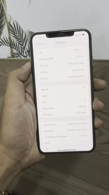 iPhone Xs Max 256GB lock zin sẵn sim ghép. Mua bán Điện thoại tại Quận 10 Tp Hồ Chí Minh được đăng bởi lam hình 1