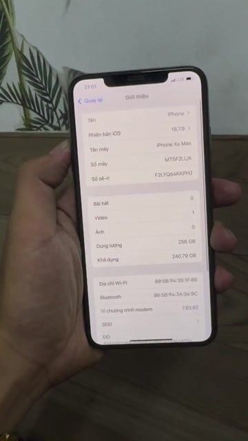 iPhone Xs Max 256GB lock zin sẵn sim ghép. Mua bán Điện thoại tại Quận 10 Tp Hồ Chí Minh được đăng bởi lam hình 1