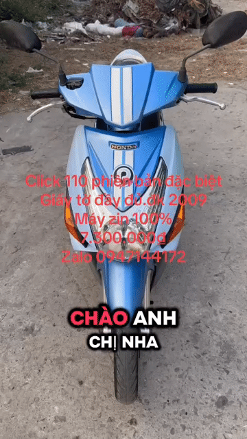 Honda Click 110 Đặc biệt Xanh 2009. Mua bán Xe máy tại Huyện Bình Chánh Tp Hồ Chí Minh được đăng bởi Bình tĩnh sống hình 1