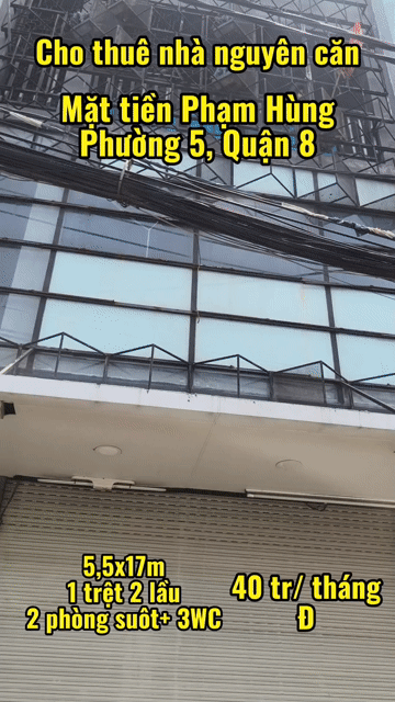 Cho thuê Nhà ở Quận 8 Tp Hồ Chí Minh diện tích 93.5 m² giá 40 triệu/tháng