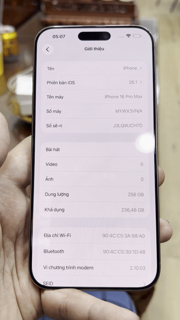 Apple iPhone 16 Pro Max 256GB. Mua bán Điện thoại tại Huyện Hóc Môn Tp Hồ Chí Minh được đăng bởi Bình Apple hình 1