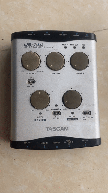 Sound card thu âm TASCAM US 144 Canada Siêu Chất. Mua bán Tivi, Âm thanh tại Quận Nam Từ Liêm Hà Nội được đăng bởi Long Lux hình 1