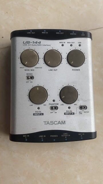 Sound card thu âm TASCAM US 144 Canada Siêu Chất. Mua bán Tivi, Âm thanh tại Quận Nam Từ Liêm Hà Nội được đăng bởi Long Lux hình 1