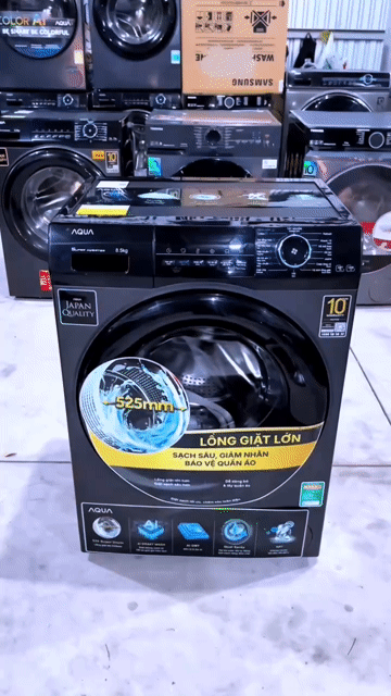 Máy giặt Aqua 8.5kg/ MỚI CHÍNH HÃNG- GÓP TƯ NHÂN. Mua bán Máy giặt tại Quận 3 Tp Hồ Chí Minh được đăng bởi THIÊN Ý ĐIỆN MÁY TRẢ GÓP hình 1