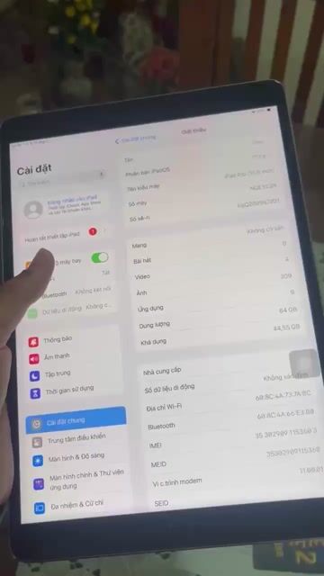 Apple iPad Pro 10.5 64GB Bạc bản 4g PIN 91%. Mua bán Máy tính bảng tại Quận Bình Thạnh Tp Hồ Chí Minh được đăng bởi Vũ Tùng Lâm hình 1