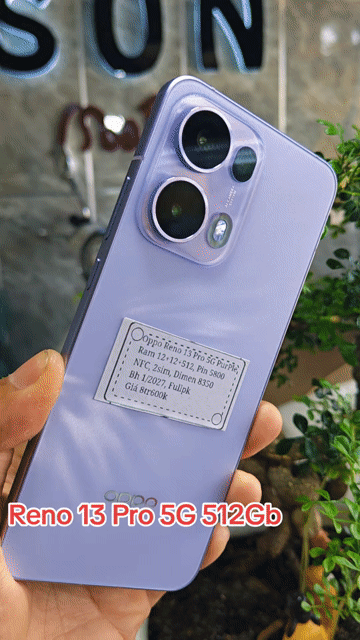 Oppo Reno13 Pro 5G R12+512 Dimen8350 Pin5800 NFC. Mua bán Điện thoại tại Huyện Trảng Bàng Tây Ninh được đăng bởi Sun Mobile Shop Điện Thoại Trảng Bàng Tây Ninh 01 hình 1