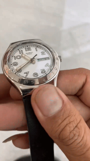 Swatch Irony Thụy Sĩ Bạc Đen. Mua bán Đồng hồ tại Thành phố Biên Hòa Đồng Nai được đăng bởi Phạm Minh Bảo hình 1