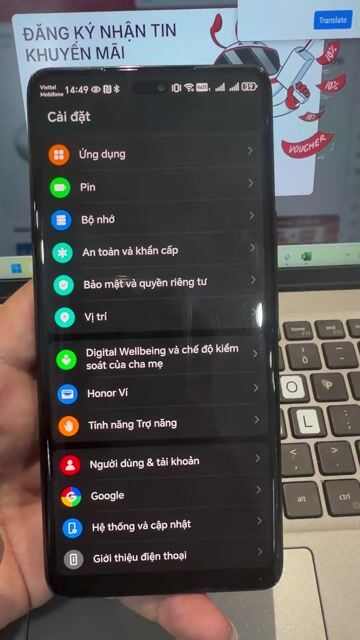 Honor X9c 256GB Đen Đã qua sử dụng. Mua bán Điện thoại tại Quận 7 Tp Hồ Chí Minh được đăng bởi Mai Thanh Nhớ hình 1