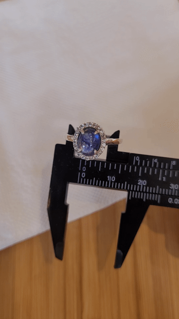 Nhẫn Bạc Sapphire Xanh Nữ. Mua bán Phụ kiện thời trang khác tại Quận Bình Tân Tp Hồ Chí Minh được đăng bởi Rio Natural Gemstone Jewelry hình 1