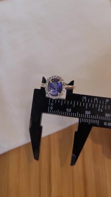 Nhẫn Bạc Sapphire Xanh Nữ. Mua bán Phụ kiện thời trang khác tại Quận Bình Tân Tp Hồ Chí Minh được đăng bởi Rio Natural Gemstone Jewelry hình 1