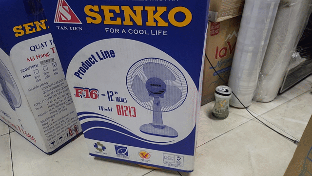 Quạt điện SENKO B1213 40W mới nguyên thùng.giá rẻ👍. Mua bán Quạt tại Quận Bình Thạnh Tp Hồ Chí Minh được đăng bởi MỸ PHƯỢNG  hình 1