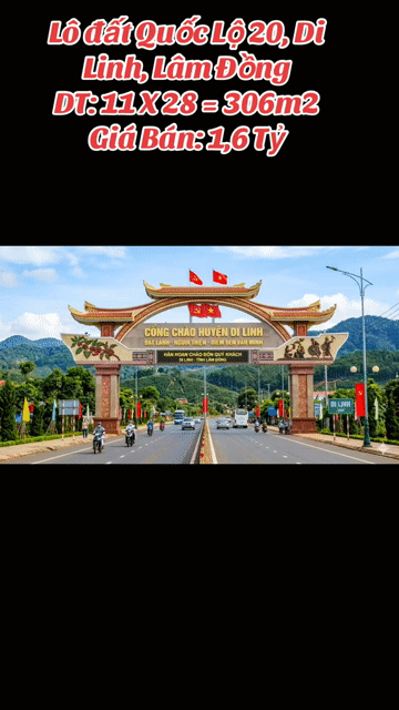 Mua bán Đất Huyện Di Linh Lâm Đồng diện tích 306 m² giá 1,6 tỷ
