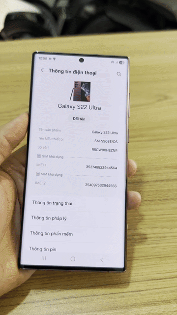 Samsung Galaxy S22 Ultra Đỏ. Mua bán Điện thoại tại Quận 8 Tp Hồ Chí Minh được đăng bởi Đạt Lường Tú hình 1